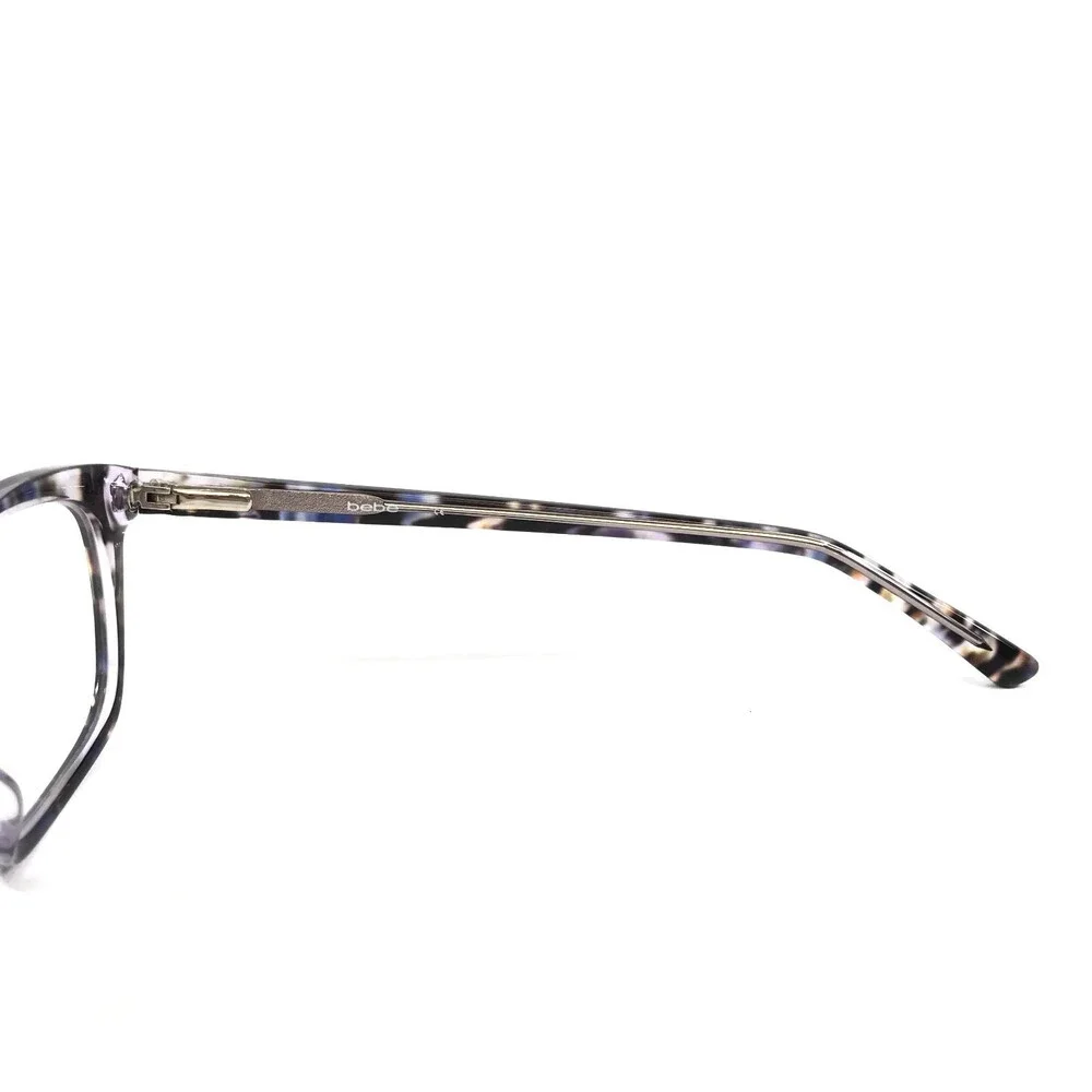 Bebe Eyeglasses Frames BB5145 500 PLUM FLORAL Blue Purple Cat Eye 53-17-135